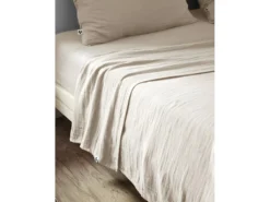 Drap Plat "Gaze De Coton" - Gaïa Pampa - 270 X 300 Cm