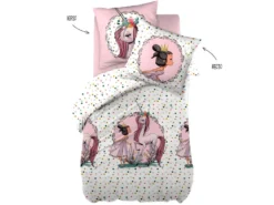 Parure De Couette 140 X 200 "Minots" Réversible 100% Coton / 57 Fils/cm² - Pégase