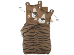 Parure De Couette 140 X 200 "Minots" Réversible 100% Coton / 57 Fils/cm² - Diégo