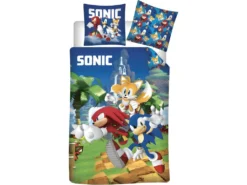 Parure De Couette 140 X 200 "Sonic Heros" Microfibre / 100% Polyester