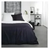 Parure De Lit Coton 2 Personnes - 240x260 Cm - Bicolore Gris Et Blanc Yaël