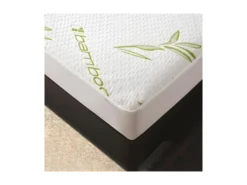 Protège Matelas "Bambou" Imperméable 90 X 190 Cm Bonnet 35 Cm