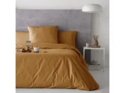 Housse De Couette Unie En Coton Toffee 260x240 Cm PURE
