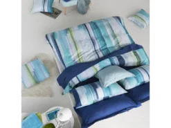 Housse De Couette En Coton Bleu 240x220 Cm LOANE