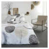 Parure De Lit Coton 2 Personnes - 240x260 Cm - Imprimé Blanc Axel