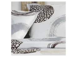 Parure De Lit Coton 2 Personnes - 240x260 Cm - Imprimé Blanc Axel -Herman Miller Magasin linge de lit 14135439