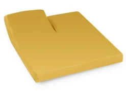 Drap Housse Relaxation Uni 2x80x200 Cm Coton ALTO Jaune Bourdon TR Tête Relevable Uniquement