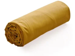 Drap Housse Uni 180x200 Cm Bonnet 40 Cm Coton ALTO Jaune Bourdon -Herman Miller Magasin linge de lit 14144469