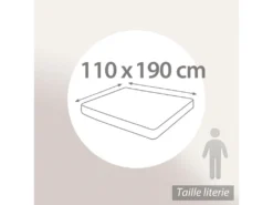 Drap Housse Uni 110x190 Cm Bonnet 40 Cm Coton ALTO Jaune Bourdon -Herman Miller Magasin linge de lit 14145465