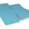 Drap Housse Relaxation Uni 2x70x200 Cm Coton ALTO Bleu Sky TPR Tête Et Pied Relevable