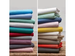 Drap Housse Uni 140x190 Cm Coton ALTO Raisin -Herman Miller Magasin linge de lit 14151049