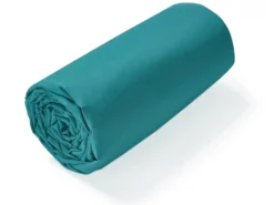 Drap Housse Uni 80x190 Cm Coton ALTO Bleu Colibri -Herman Miller Magasin linge de lit 14159779