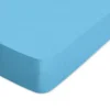 Drap Housse Uni 80x200 Cm Coton ALTO Bleu Sky
