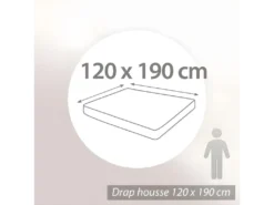 Protège Matelas Absorbant Antonin Blanc 120x190 -Herman Miller Magasin linge de lit 14163163