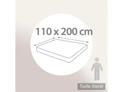 Protège Matelas Imperméable 110x200 Cm Bonnet 30cm ARNON Molleton Coton Contrecollé Polyuréthane -Herman Miller Magasin linge de lit 14163361