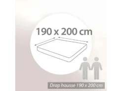 Protège Matelas Imperméable 190x200 Cm Antony Grand Bonnet 40cm -Herman Miller Magasin linge de lit 14163903