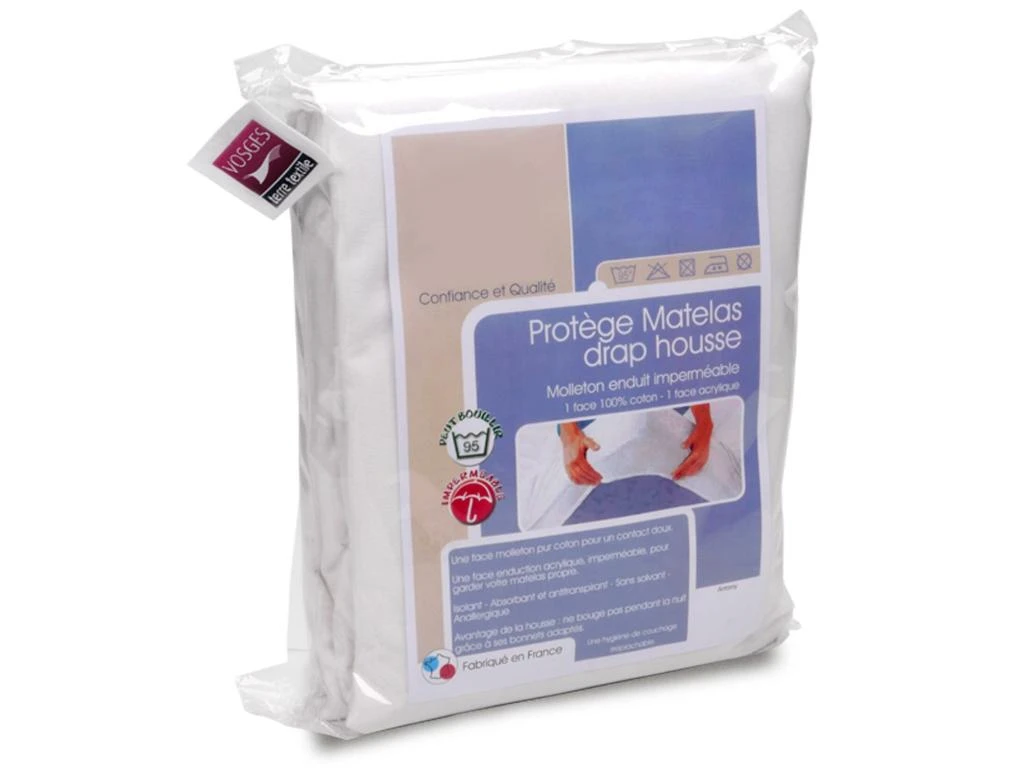 Protège Matelas Imperméable Antony 110x200 Grand Bonnet 40cm 1 Protège Matelas Imperméable Antony 110x200 Grand Bonnet 40cm