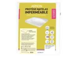 Protège Matelas Imperméable 180x210 Cm Bonnet 23cm ARNON Molleton Coton Contrecollé Polyuréthane -Herman Miller Magasin linge de lit 14166227
