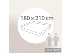 Protège Matelas Imperméable 180x210 Cm Bonnet 23cm ARNON Molleton Coton Contrecollé Polyuréthane -Herman Miller Magasin linge de lit 14166233