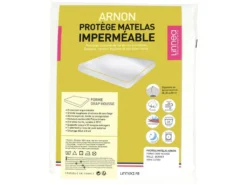Protège Matelas Imperméable 170x220 Cm Bonnet 23cm ARNON Molleton Coton Contrecollé Polyuréthane -Herman Miller Magasin linge de lit 14166727