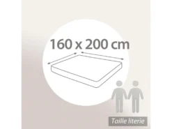 Protège Matelas Imperméable 160x200 Cm Bonnet 23cm ARNON Molleton Coton Contrecollé Polyuréthane -Herman Miller Magasin linge de lit 14167087