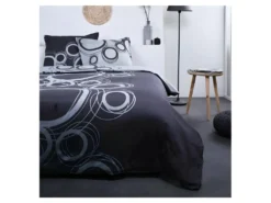 TODAY Parure De Lit Tom - En Coton 2 Personnes - 220x240 Cm - Imprime Gris