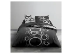 TODAY Parure De Lit Tom - En Coton 2 Personnes - 220x240 Cm - Imprime Gris -Herman Miller Magasin linge de lit 14506255