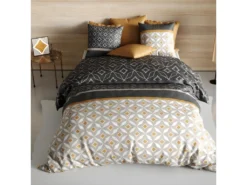 Housse De Couette 240x260 Cm + 2 Taies D'oreiller Carrées 100% Coton 57 Fils Oto -Herman Miller Magasin linge de lit 16735217