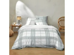 Housse De Couette 220x240 Cm + 2 Taies D'oreiller 63x63 Cm 100% Coton 51 Fils Sobrut Gray