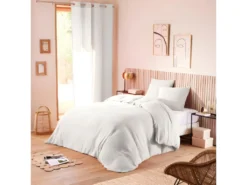 Parure De Couette "Gaze De Coton" 240 X 220 Pour Lit 2 Places 140 à 160 Cm - Gaze De Coton Neige
