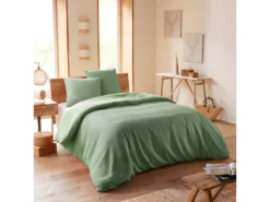 Parure De Couette "Nid D'abeille" 260 X 240 Pour Lit 2 Places "King Size" 160 à 180 Cm - Nid D'abeille Olive