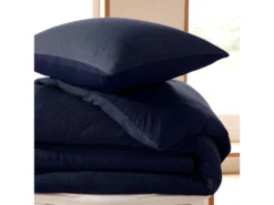 Parure De Couette "Nid D'abeille" 240 X 220 Pour Lit 2 Places 140 à 160 Cm - Nid D'abeille Orage -Herman Miller Magasin linge de lit 18879373