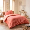 Parure De Couette "Nid D'abeille" 260 X 240 Pour Lit 2 Places "King Size" 160 à 180 Cm - Nid D'abeille Blush