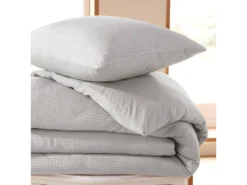 Parure De Couette "Nid D'abeille" 140 X 200 Pour Lit 1 Place - Nid D'abeille Perle -Herman Miller Magasin linge de lit 18879441