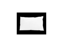 Lot 2 Taies D'oreiller Rectangle US 50x75 Cm En Coton Uni 57 Fils - Blanc