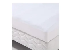 Alese Forme Housse Imperméable Transalese éponge 100% Coton - 120 X 190 Cm - Blanc