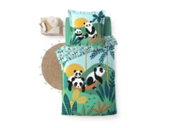 Parure De Lit Enfant Panda Life 140x200 -Herman Miller Magasin linge de lit 21301667