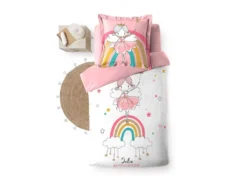 Parure De Lit Enfant Arc En Ciel 140x200 -Herman Miller Magasin linge de lit 21302035