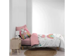 Parure De Lit Enfant Arc En Ciel 140x200 -Herman Miller Magasin linge de lit 21302037
