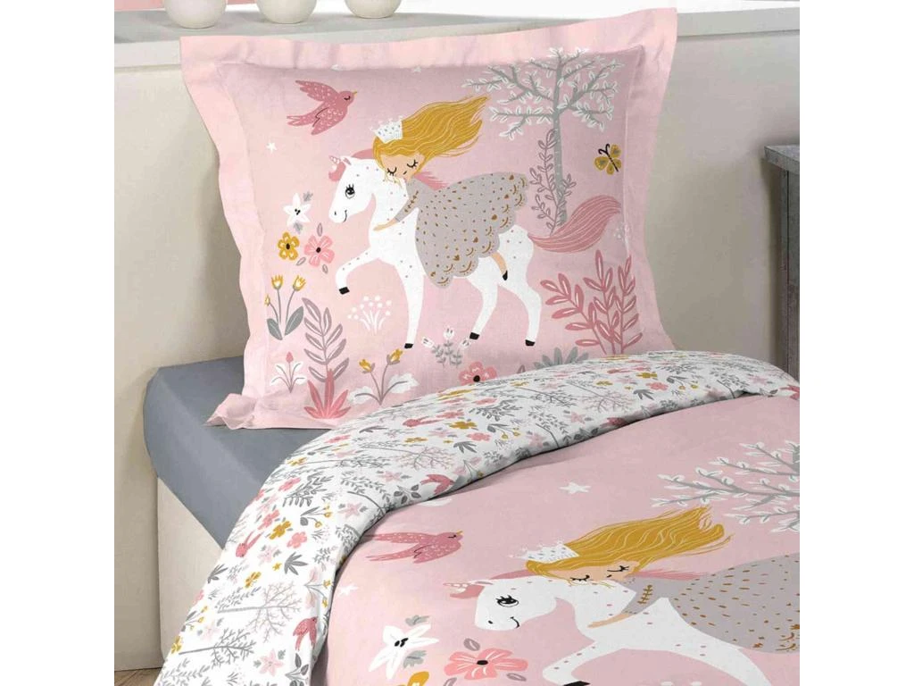 Parure De Lit Enfant Fée Des Bois 140x200 2 Parure De Lit Enfant Fée Des Bois 140x200 – Image 2