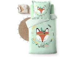 Parure De Lit Enfant Princesse Renardeau 140x200 Cm -Herman Miller Magasin linge de lit 21302269