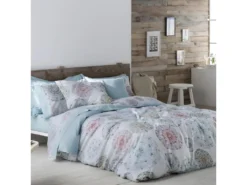 Housse De Couette 100% Coton LUNDY 260x240 Cm Vert