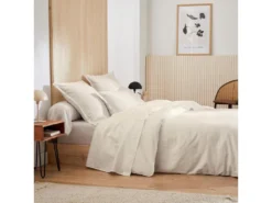 Housse De Couette 200x200 Cm Satin De Coton GRAND HÔTEL Sable