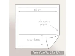 Taie D'oreiller 65x65 Cm Percale Coton ROMY Ambre -Herman Miller Magasin linge de lit 22966419