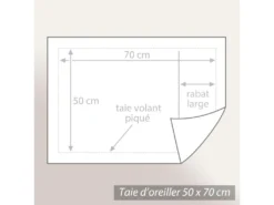 Taie D'oreiller 70x50 Cm Percale Coton ROMY Ambre -Herman Miller Magasin linge de lit 22966429