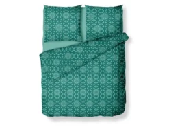 Parure De Lit En Satin 80 Fils/cm² - Housse De Couette 240 X 260 Cm + 2 Taies D'oreiller 63 X 63 Cm - Vert - BAKAL