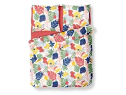 Parure De Lit En Coton 57 Fils/cm² - Housse De Couette 220 X 240 Cm + 2 Taies D'oreiller 63 X 63 Cm - Multicolore - BARIOLA