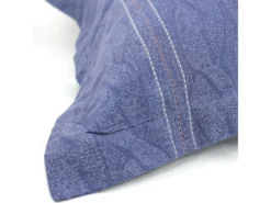 Parure De Lit 260x240 Cm Satin De Coton VENDOME Bleu Foncé -Herman Miller Magasin linge de lit 8856395