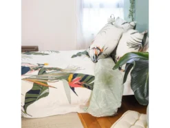 Parure De Lit 260x240 Cm Coton BCI Adouci GALA Blanc 3 Pièces -Herman Miller Magasin linge de lit 8857199