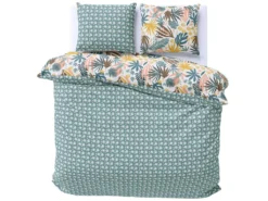 Parure De Lit 240x220 Cm Coton Issu De L'agriculture Biologique JUNGA Marron 3 Pièces -Herman Miller Magasin linge de lit 8857215